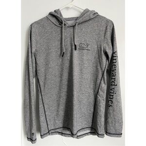 Vineyard Vines • Men’s Performance Hoodie Grey Long Sleeve